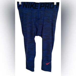 Women’s Nike Pro Blue Leggings Size Medium